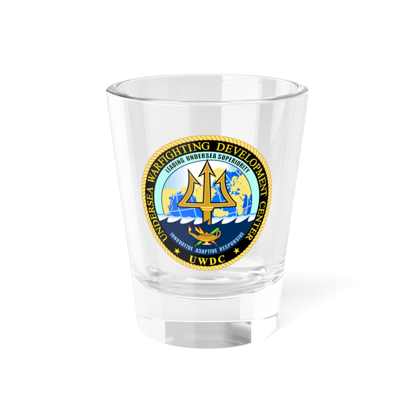 Undersea Warfighting Development Center (U.S. Navy) Shot Glass 1.5oz