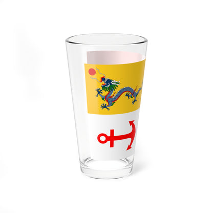 Imperial Chinese Navy Secretarys Flag 1909-1911 (China) Pint Glass 16oz