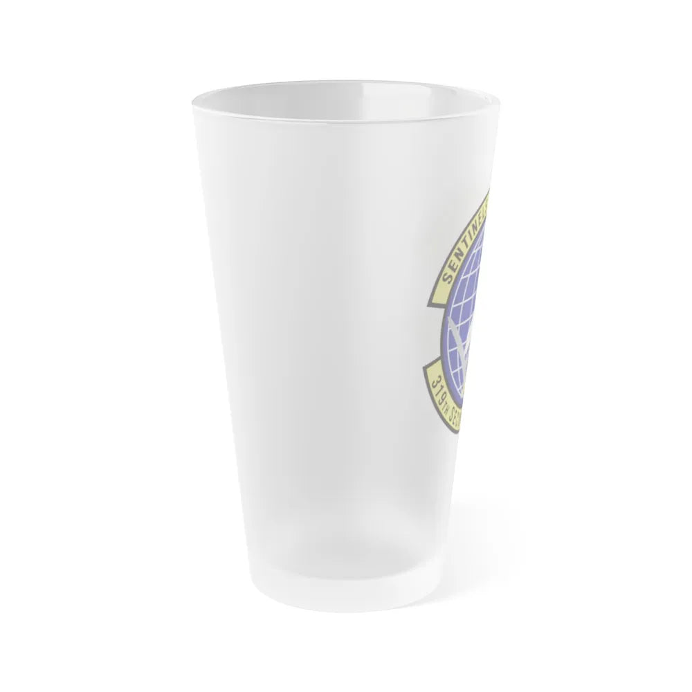 319th Security Forces Squadron (U.S. Air Force) Frosted Pint Glass 16oz-Go Mug Yourself