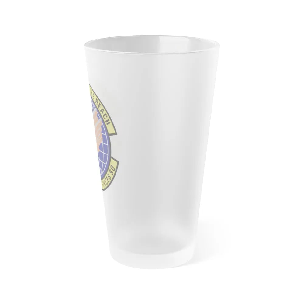 319th Security Forces Squadron (U.S. Air Force) Frosted Pint Glass 16oz-Go Mug Yourself