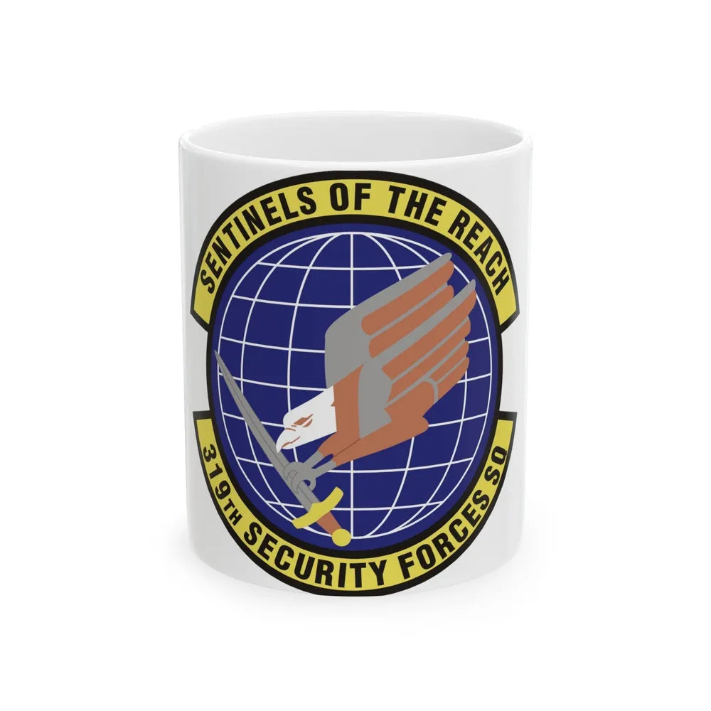 319th Security Forces Squadron (U.S. Air Force) White Coffee Mug-11oz-Go Mug Yourself