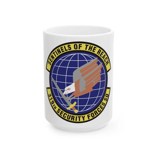 319th Security Forces Squadron (U.S. Air Force) White Coffee Mug-15oz-Go Mug Yourself