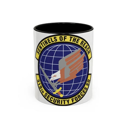 319th Security Forces Squadron (U.S. Air Force) Accent Coffee Mug 11oz Black - Go Mug Yourself