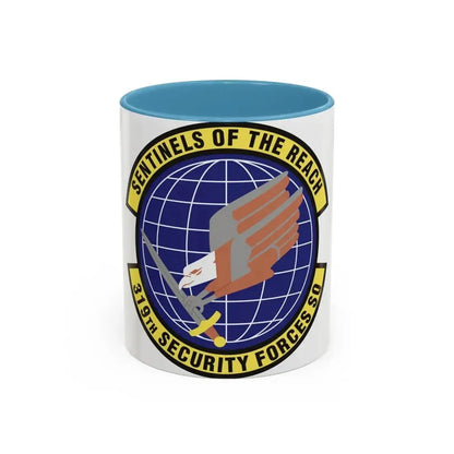 319th Security Forces Squadron (U.S. Air Force) Accent Coffee Mug 11oz Light Blue - Go Mug Yourself
