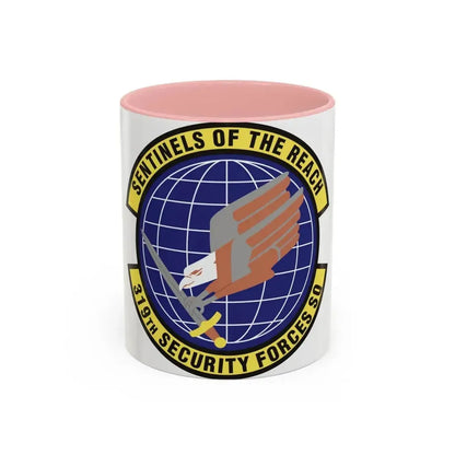 319th Security Forces Squadron (U.S. Air Force) Accent Coffee Mug 11oz Pink - Go Mug Yourself