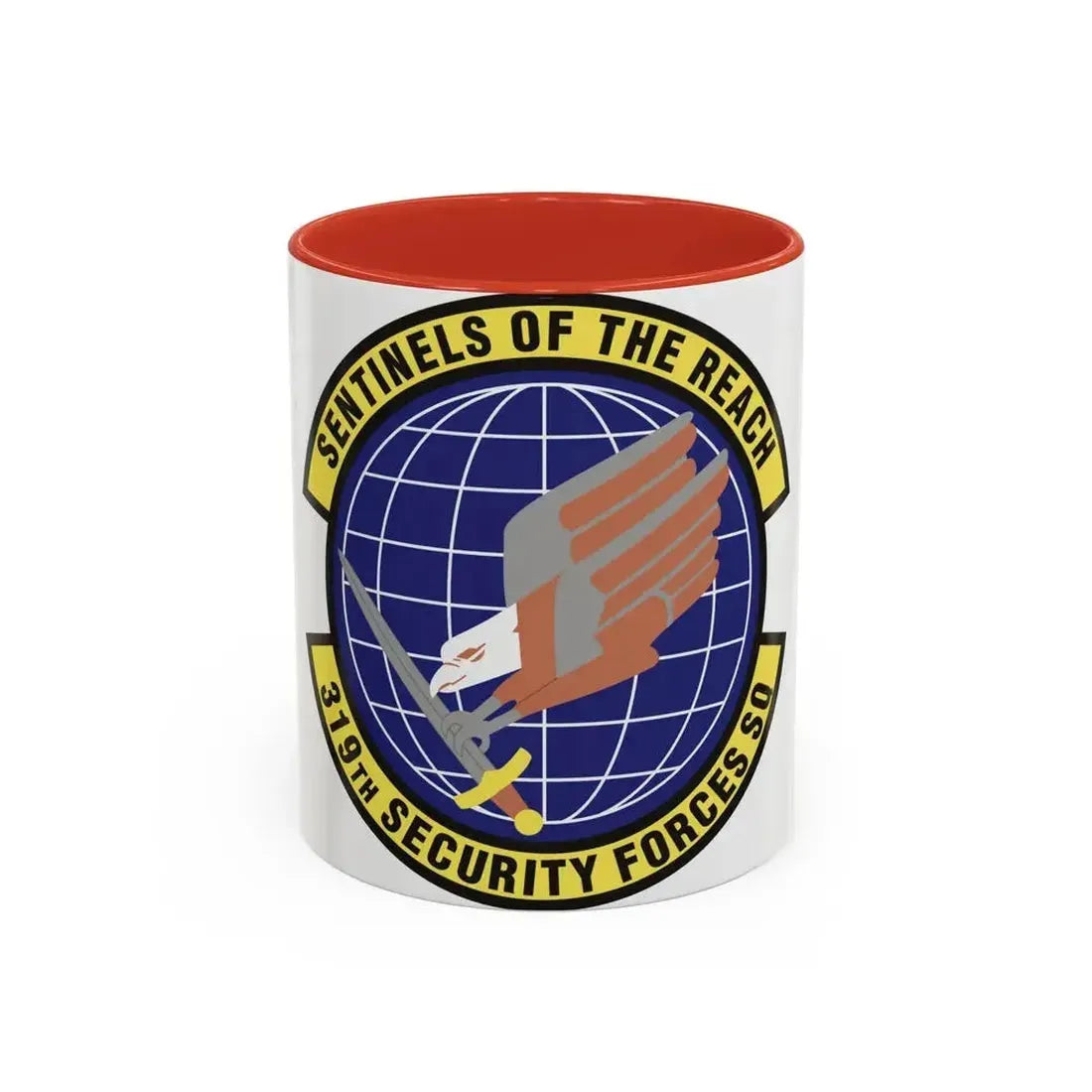 319th Security Forces Squadron (U.S. Air Force) Accent Coffee Mug 11oz Red - Go Mug Yourself