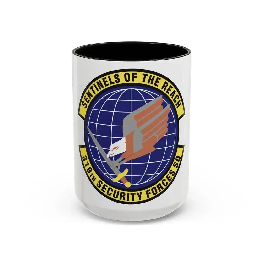 319th Security Forces Squadron (U.S. Air Force) Accent Coffee Mug 15oz Black - Go Mug Yourself