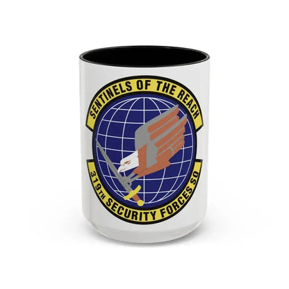 319th Security Forces Squadron (U.S. Air Force) Accent Coffee Mug 15oz Black - Go Mug Yourself