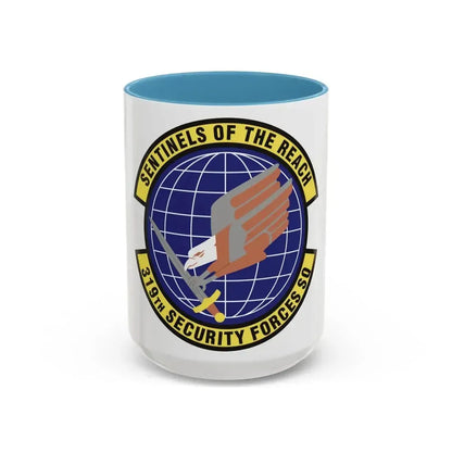 319th Security Forces Squadron (U.S. Air Force) Accent Coffee Mug 15oz Light Blue - Go Mug Yourself