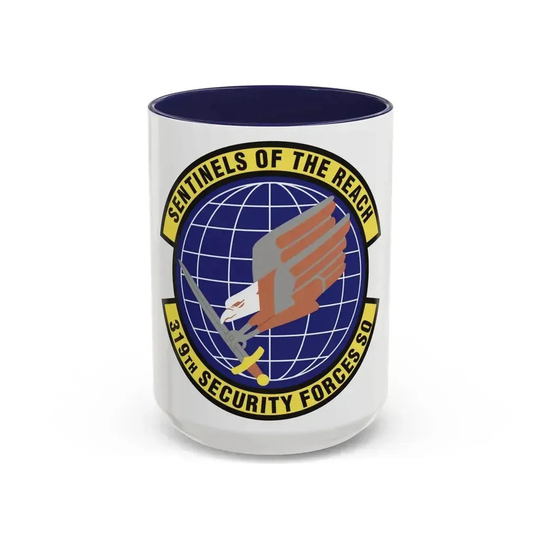 319th Security Forces Squadron (U.S. Air Force) Accent Coffee Mug 15oz Navy - Go Mug Yourself