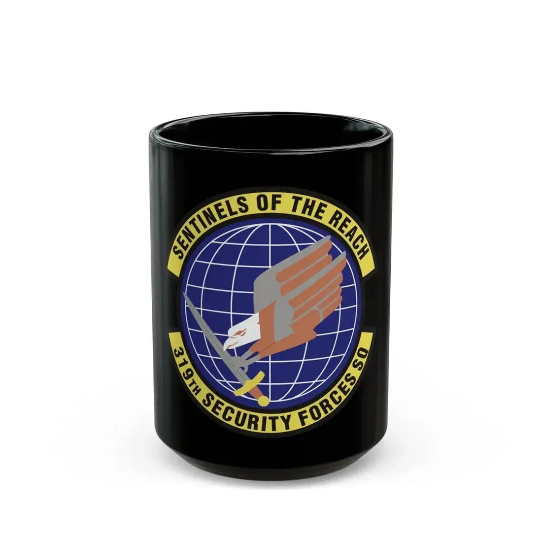 319th Security Forces Squadron (U.S. Air Force) Black Coffee Mug 15oz - Go Mug Yourself