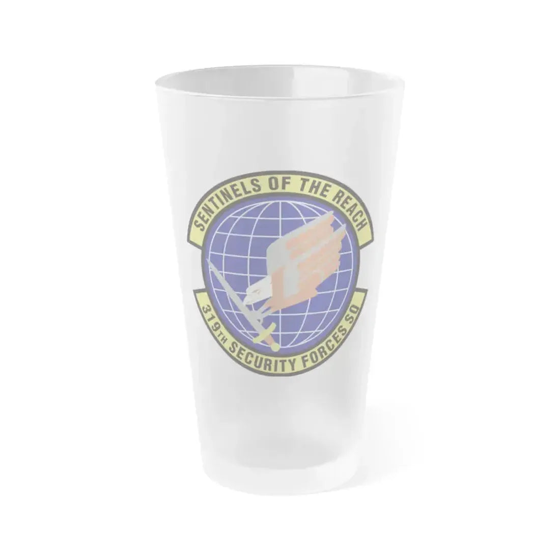 319th Security Forces Squadron (U.S. Air Force) Frosted Pint Glass 16oz 16oz Frosted - Go Mug Yourself