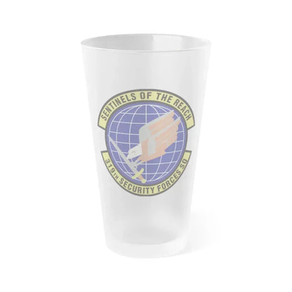 319th Security Forces Squadron (U.S. Air Force) Frosted Pint Glass 16oz 16oz Frosted - Go Mug Yourself