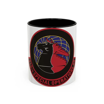 319th Special Operations Squadron (U.S. Air Force) Accent Coffee Mug 11oz Black - Go Mug Yourself