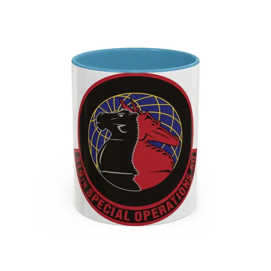 319th Special Operations Squadron (U.S. Air Force) Accent Coffee Mug 11oz Light Blue - Go Mug Yourself