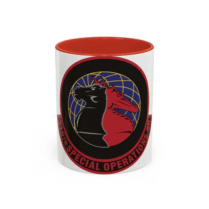 319th Special Operations Squadron (U.S. Air Force) Accent Coffee Mug 11oz Red - Go Mug Yourself