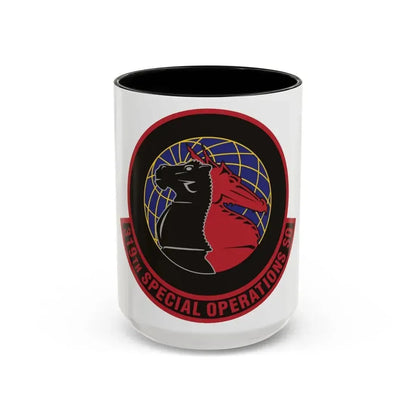319th Special Operations Squadron (U.S. Air Force) Accent Coffee Mug 15oz Black - Go Mug Yourself
