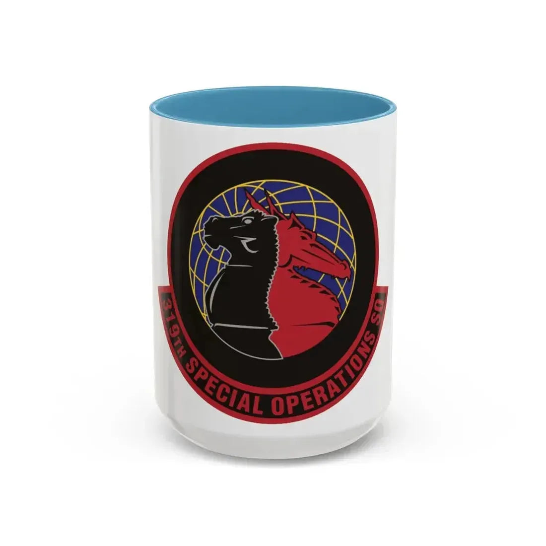 319th Special Operations Squadron (U.S. Air Force) Accent Coffee Mug 15oz Light Blue - Go Mug Yourself