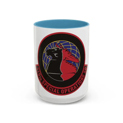 319th Special Operations Squadron (U.S. Air Force) Accent Coffee Mug 15oz Light Blue - Go Mug Yourself