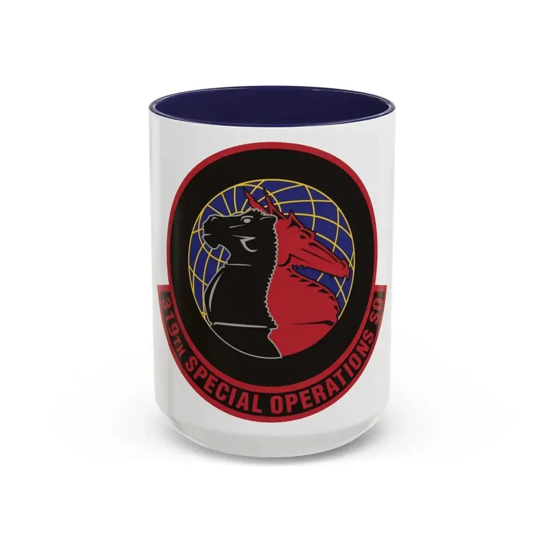 319th Special Operations Squadron (U.S. Air Force) Accent Coffee Mug 15oz Navy - Go Mug Yourself