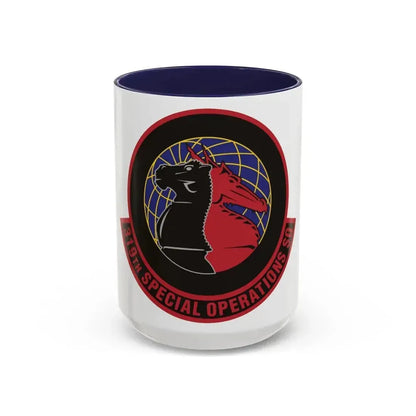 319th Special Operations Squadron (U.S. Air Force) Accent Coffee Mug 15oz Navy - Go Mug Yourself