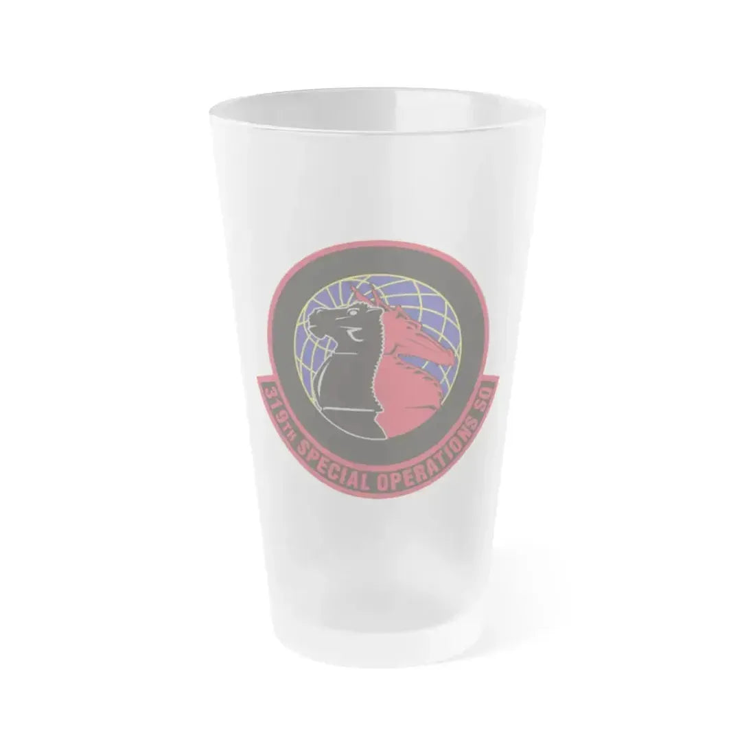 319th Special Operations Squadron (U.S. Air Force) Frosted Pint Glass 16oz 16oz Frosted - Go Mug Yourself