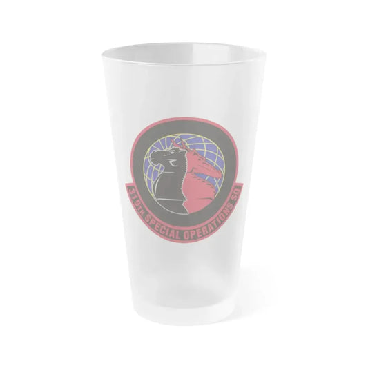 319th Special Operations Squadron (U.S. Air Force) Frosted Pint Glass 16oz 16oz Frosted - Go Mug Yourself
