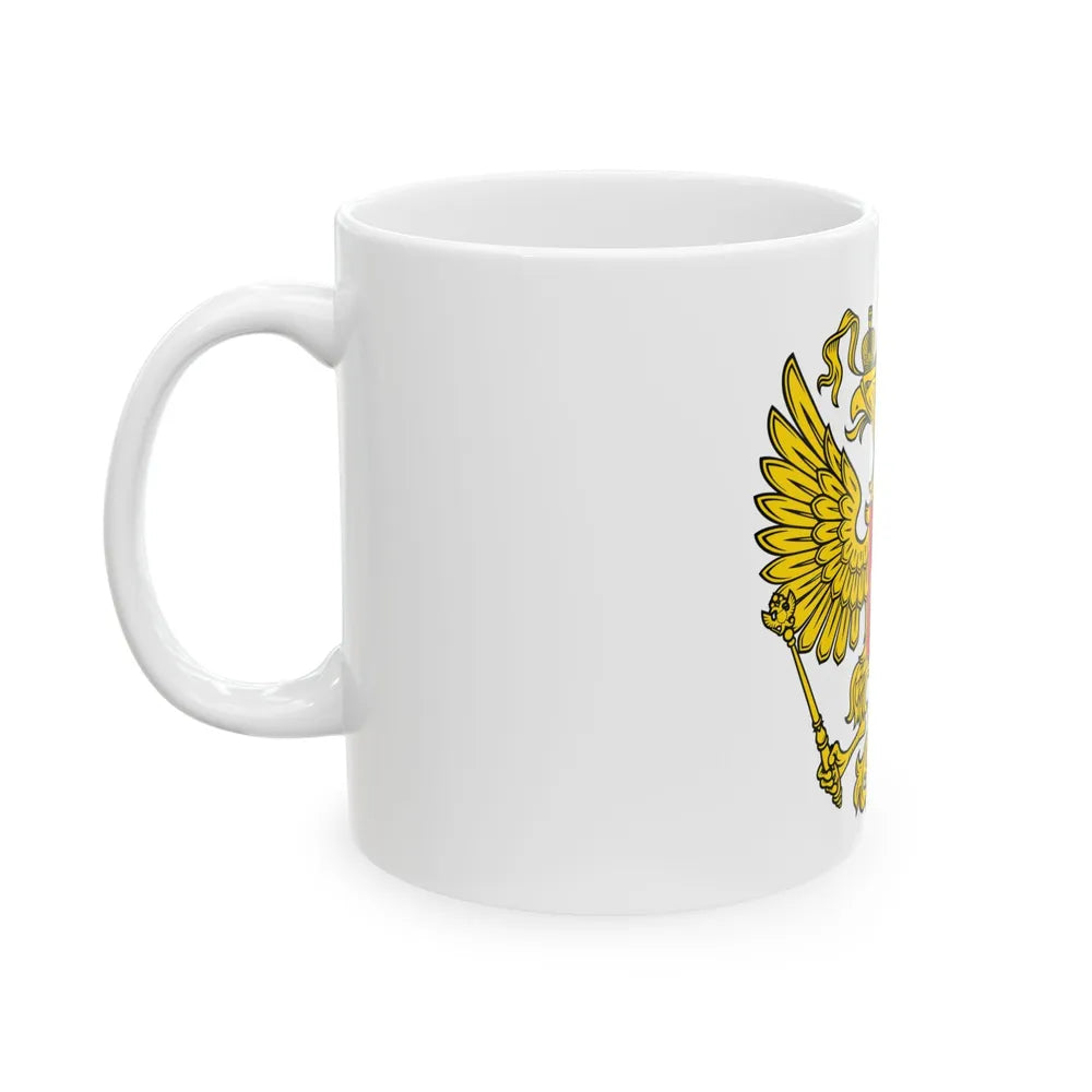 Coat of Arms of the Russian Federation 2 - White Coffee Mug-Go Mug Yourself