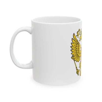 Coat of Arms of the Russian Federation 2 - White Coffee Mug-Go Mug Yourself