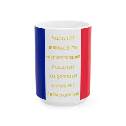 31e regiment dinfanterie de ligne - drapeau (France) White Coffee Mug 15oz - Go Mug Yourself