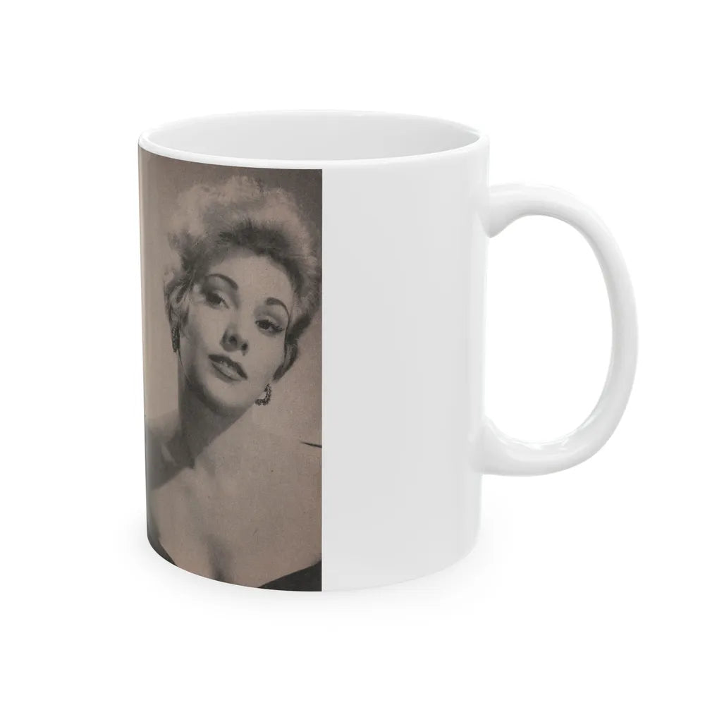 Kim Novak #142 - Scanned Mag. 66 Photos (Vintage Female Icon) White Coffee Mug-Go Mug Yourself