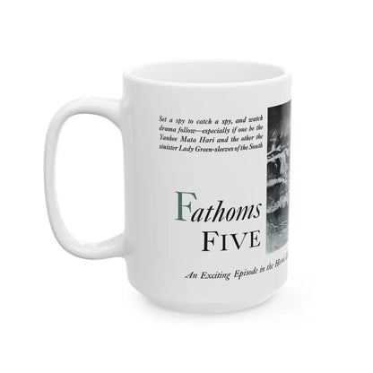 Fathoms Five (1), Cosmopolitan, January 1933 - White Coffee Mug-Go Mug Yourself