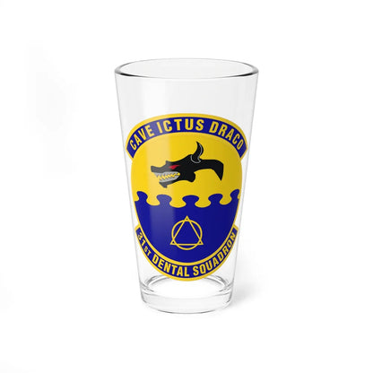 31st Dental Squadron (U.S. Air Force) Pint Glass 16oz-16oz-Go Mug Yourself