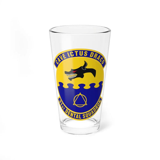 31st Dental Squadron (U.S. Air Force) Pint Glass 16oz-16oz-Go Mug Yourself