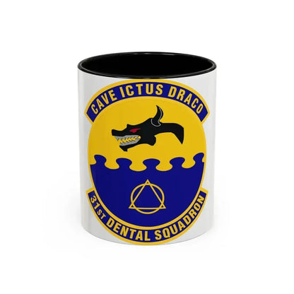 31st Dental Squadron (U.S. Air Force) Accent Coffee Mug 11oz Black - Go Mug Yourself