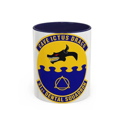 31st Dental Squadron (U.S. Air Force) Accent Coffee Mug 11oz Navy - Go Mug Yourself