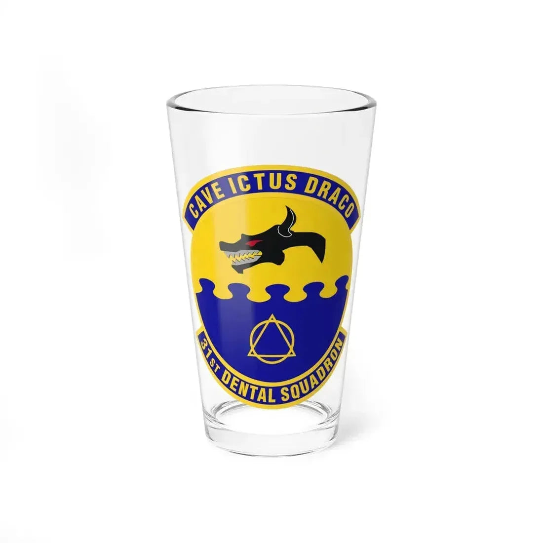 31st Dental Squadron (U.S. Air Force) Pint Glass 16oz 16oz - Go Mug Yourself