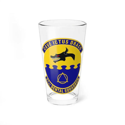 31st Dental Squadron (U.S. Air Force) Pint Glass 16oz 16oz - Go Mug Yourself