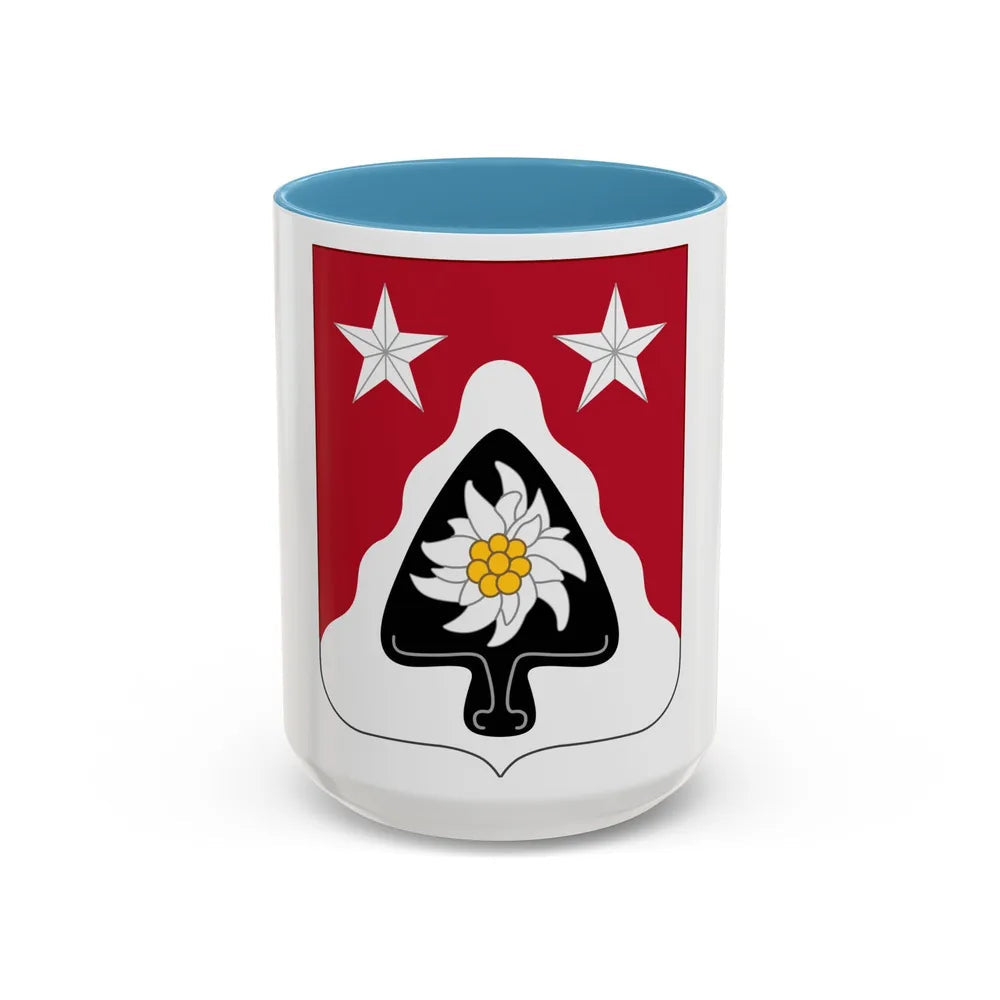 31st Engineer Battalion (U.S. Army) Accent Coffee Mug-15oz-Light Blue-Go Mug Yourself