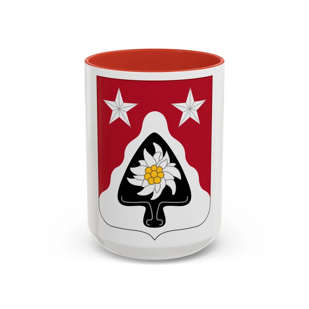 31st Engineer Battalion (U.S. Army) Accent Coffee Mug-15oz-Red-Go Mug Yourself