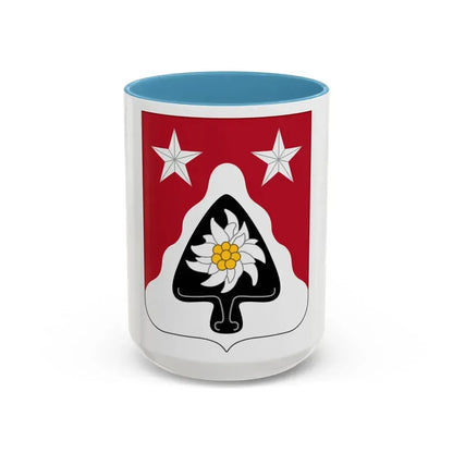 31st Engineer Battalion (U.S. Army) Accent Coffee Mug 15oz Light Blue - Go Mug Yourself