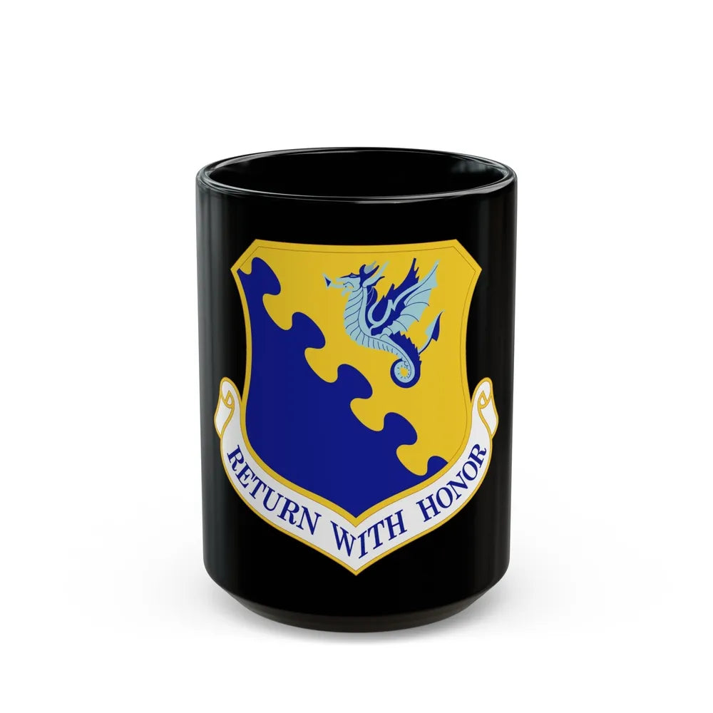 31st Fighter Wing (U.S. Air Force) Black Coffee Mug-15oz-Go Mug Yourself