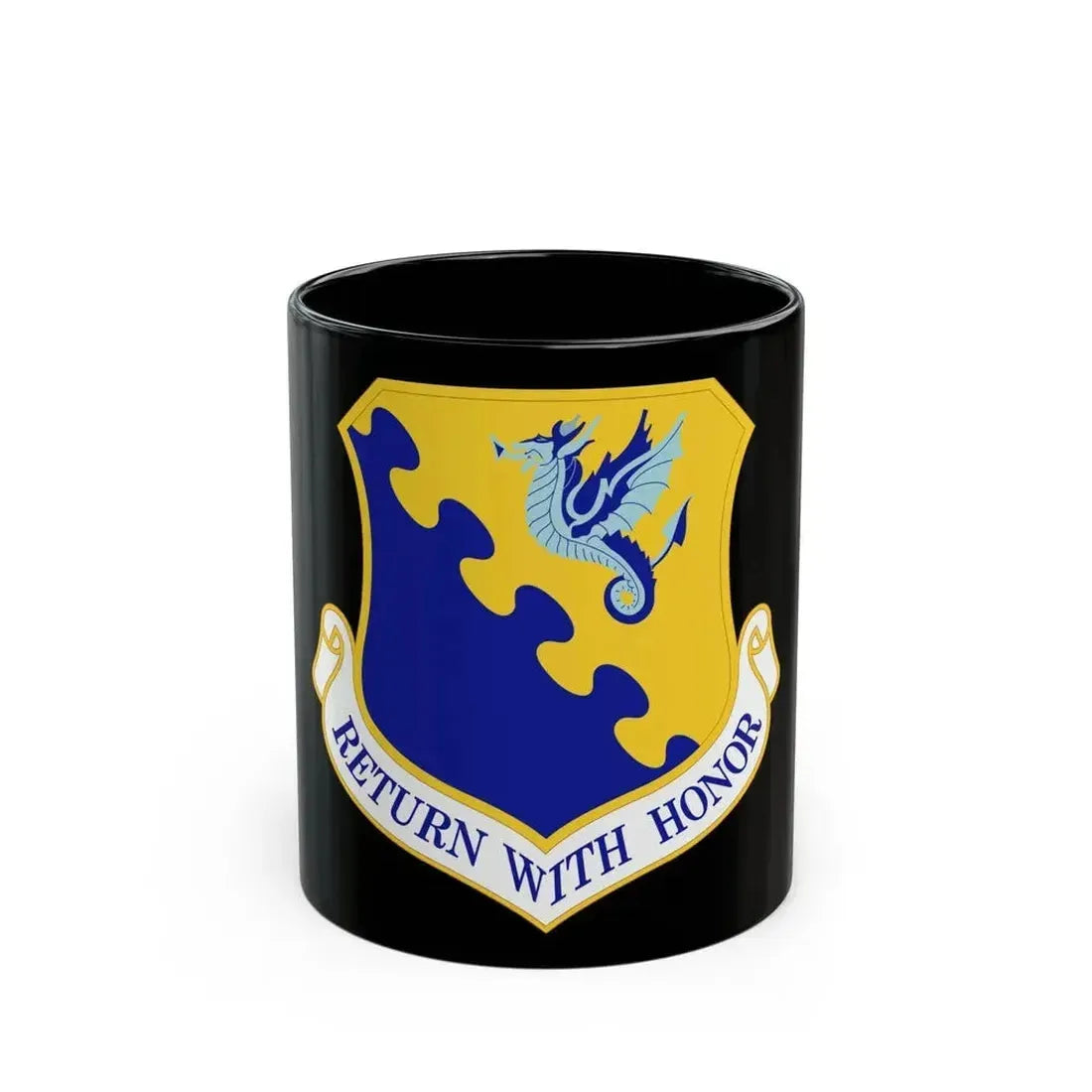 31st Fighter Wing (U.S. Air Force) Black Coffee Mug 11oz - Go Mug Yourself