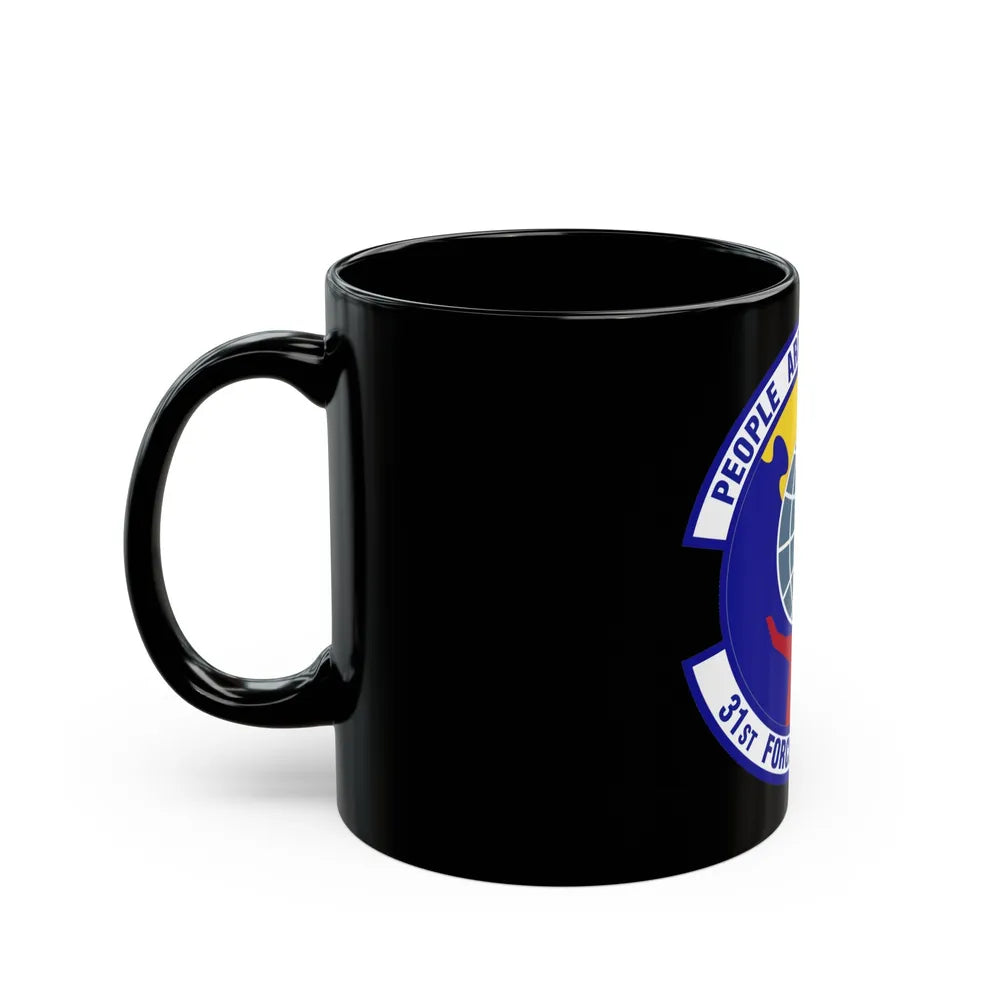 31st Force Support Squadron (U.S. Air Force) Black Coffee Mug-Go Mug Yourself