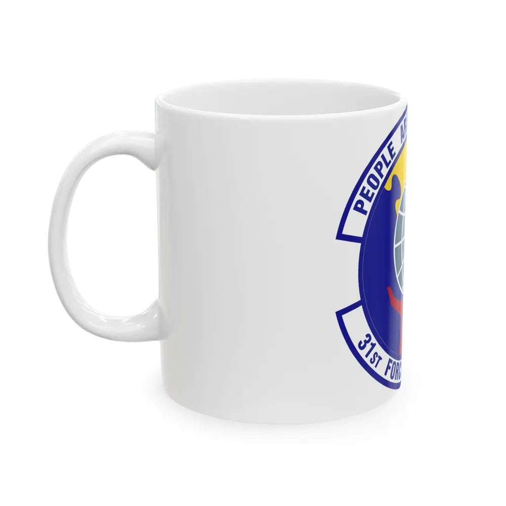 31st Force Support Squadron (U.S. Air Force) White Coffee Mug-Go Mug Yourself