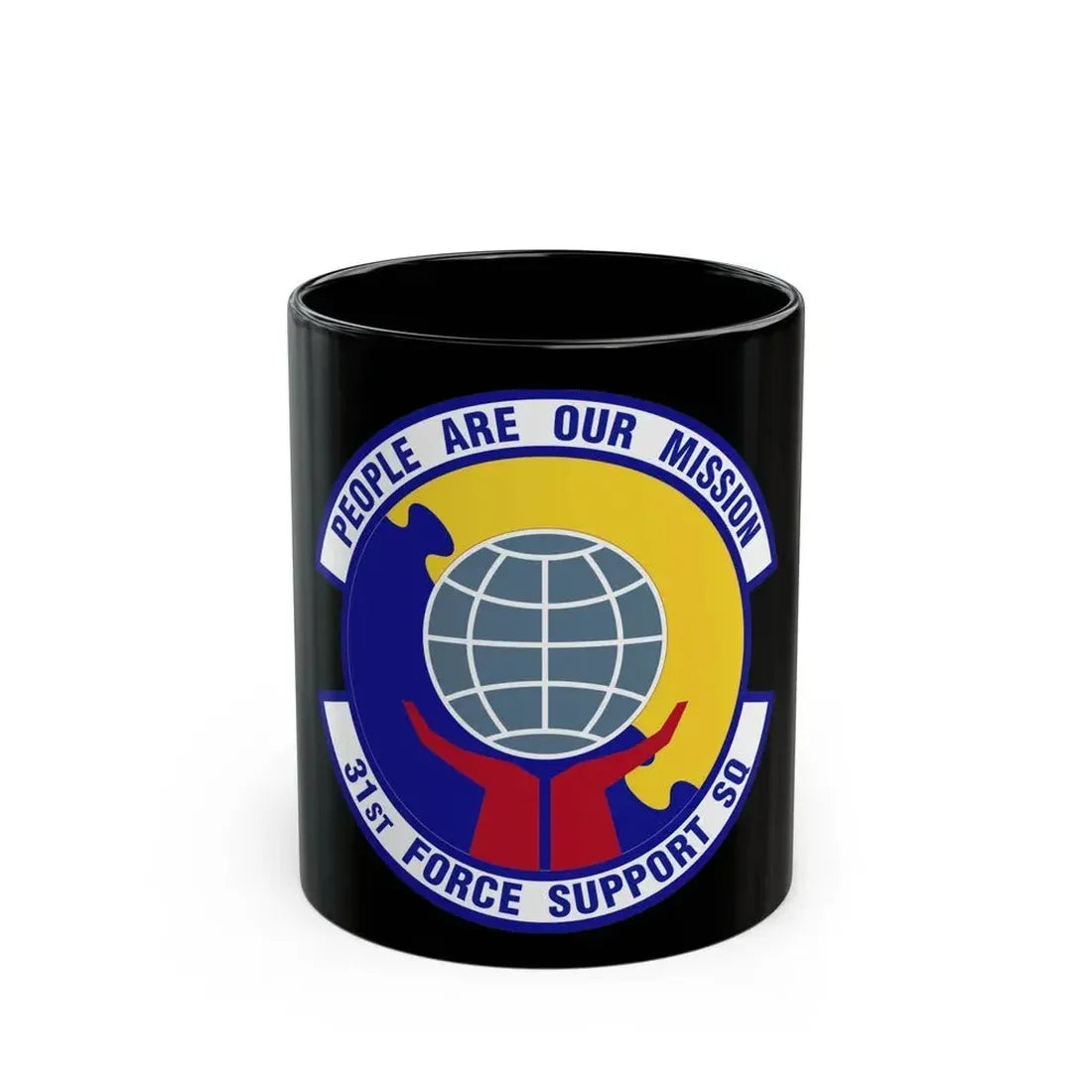 31st Force Support Squadron (U.S. Air Force) Black Coffee Mug 11oz - Go Mug Yourself