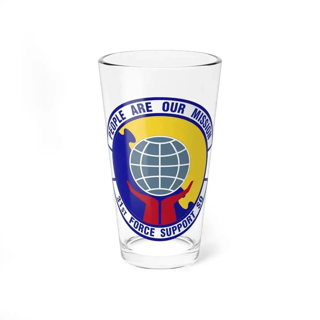 31st Force Support Squadron (U.S. Air Force) Pint Glass 16oz 16oz - Go Mug Yourself