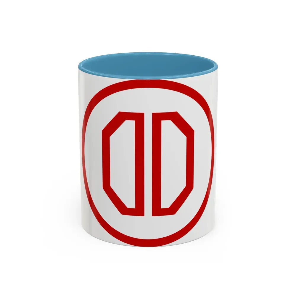 31st ID SSI (U.S. Army) Accent Coffee Mug 11oz Light Blue - Go Mug Yourself