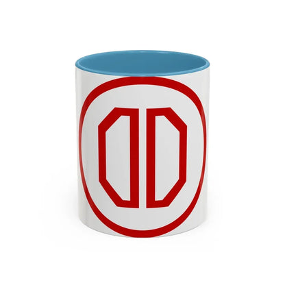 31st ID SSI (U.S. Army) Accent Coffee Mug 11oz Light Blue - Go Mug Yourself