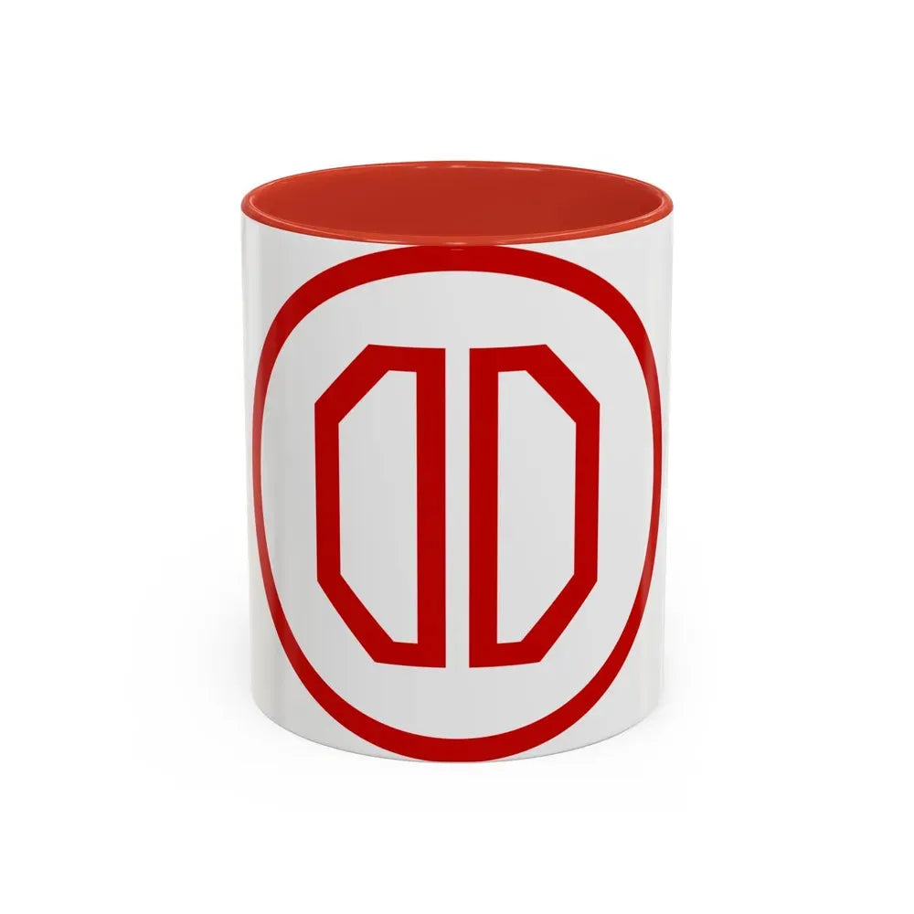 31st ID SSI (U.S. Army) Accent Coffee Mug 11oz Red - Go Mug Yourself